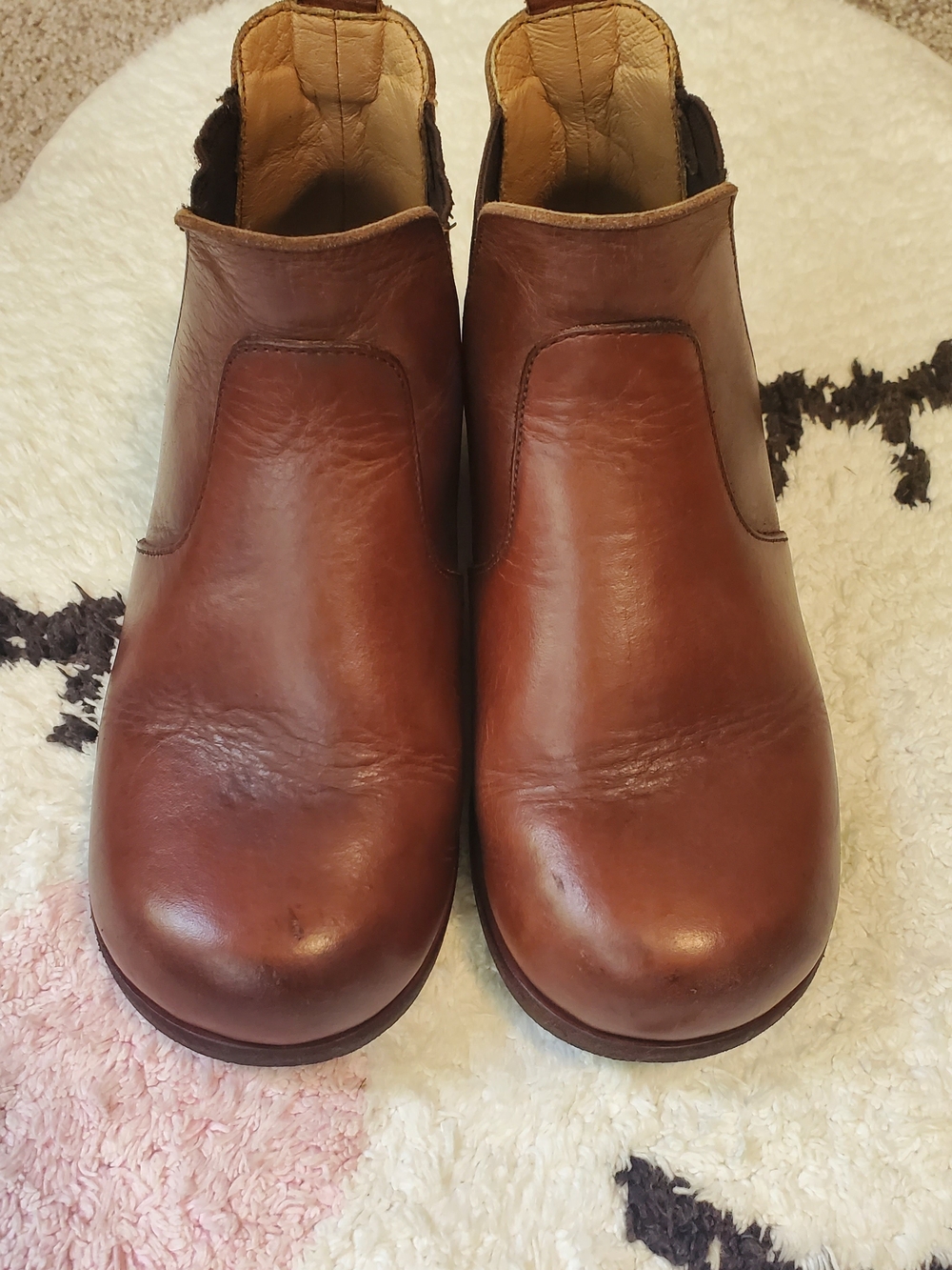 Adelisa & Co. Size 29, Toddler Boys Brown Leather Slip-On Casual Dress Shoes